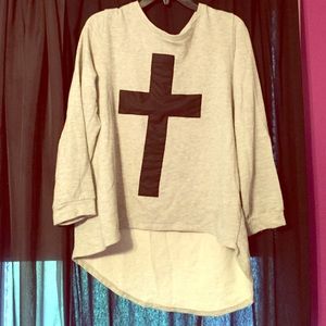 Forever 21 cross sweatshirt